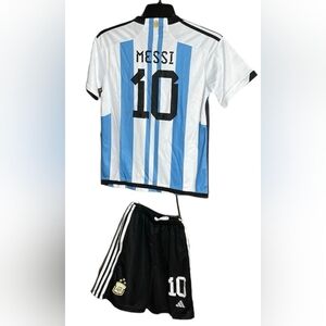 Argentina 🇦🇷 youth soccer uniforms different sizes adidas blue and white